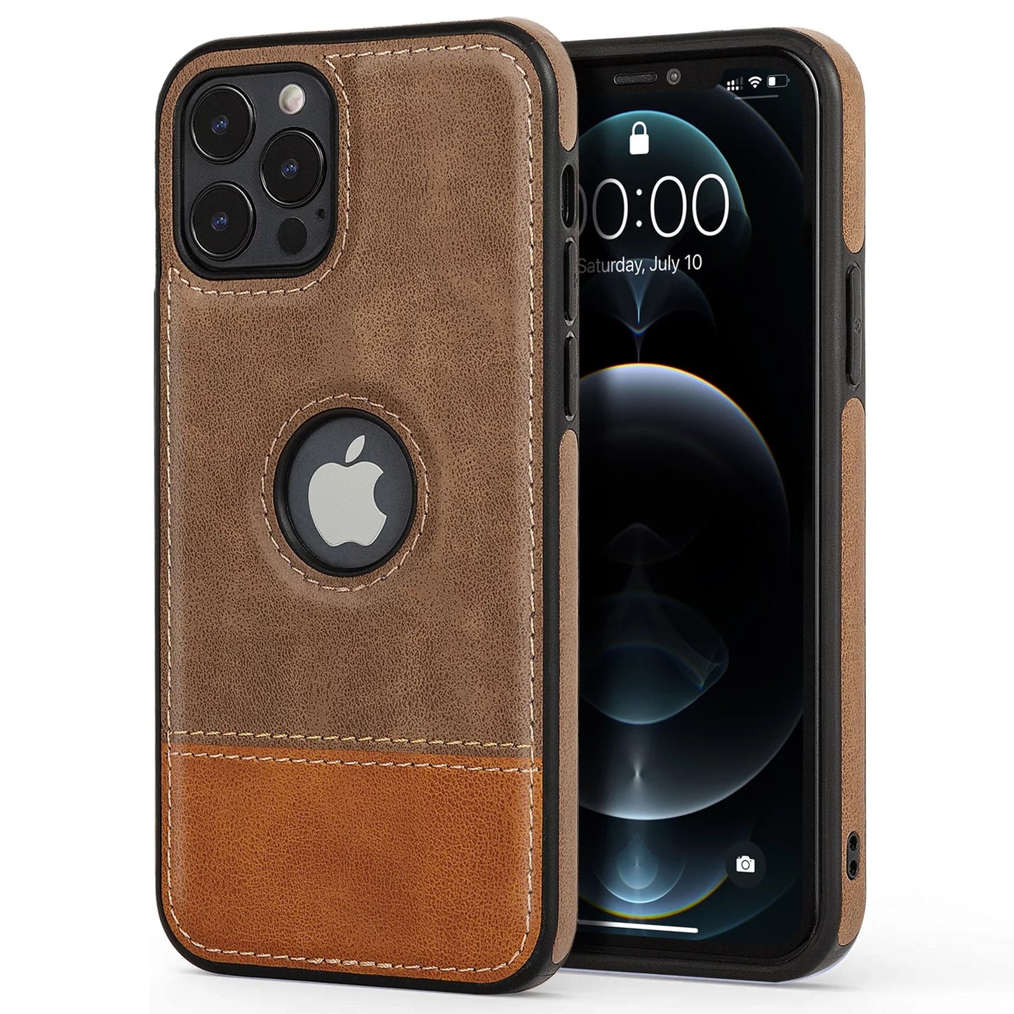 Leather Two-Toned Case for iPhone